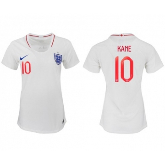 Women's England #10 Kane Home Soccer Country Jersey