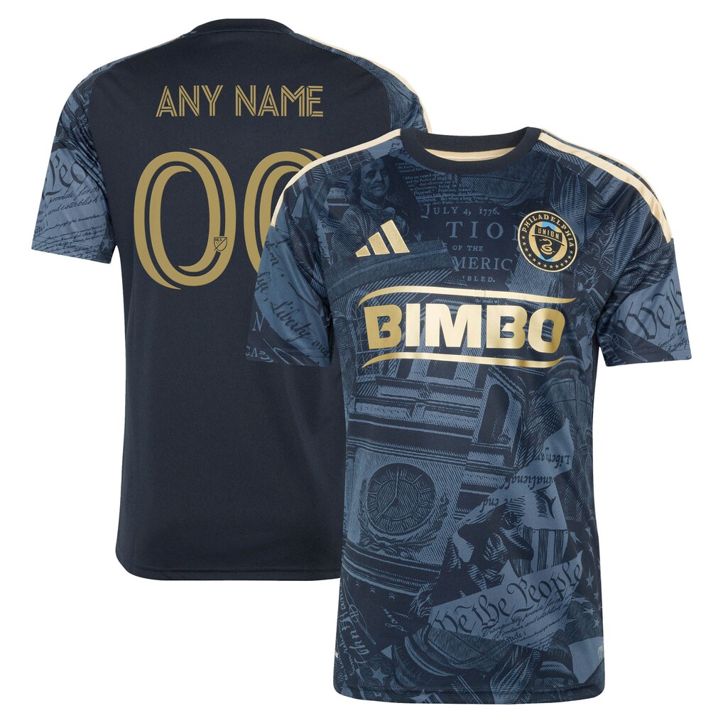 Men's Philadelphia Union adidas Navy 2026 1776 Kit Replica Custom Jersey - Ujersey