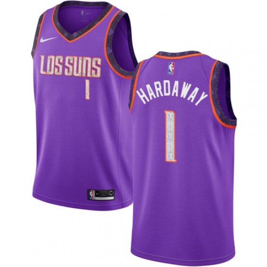 Women's Nike Phoenix Suns #1 Penny Hardaway Swingman Purple NBA Jersey - 2018 19 City Edition - Ujersey