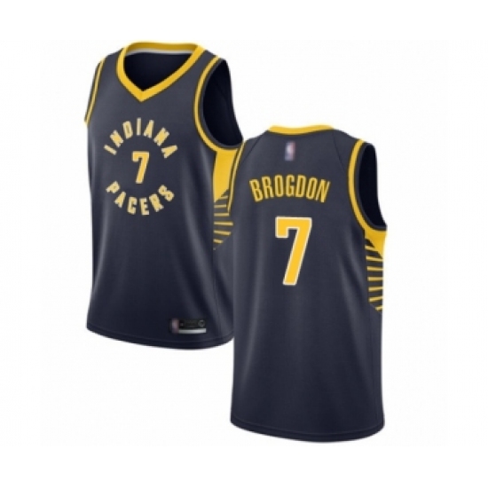 Youth Indiana Pacers #7 Malcolm Brogdon Swingman Navy Blue Basketball Jersey - Icon Edition - Ujersey
