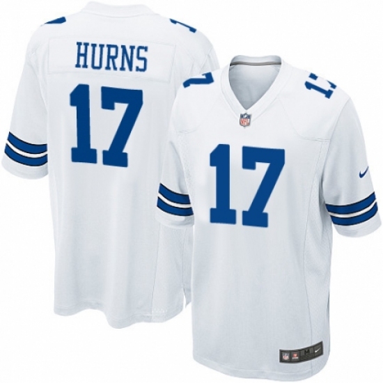 Men's Nike Dallas Cowboys #17 Allen Hurns Game White NFL Jersey - Ujersey