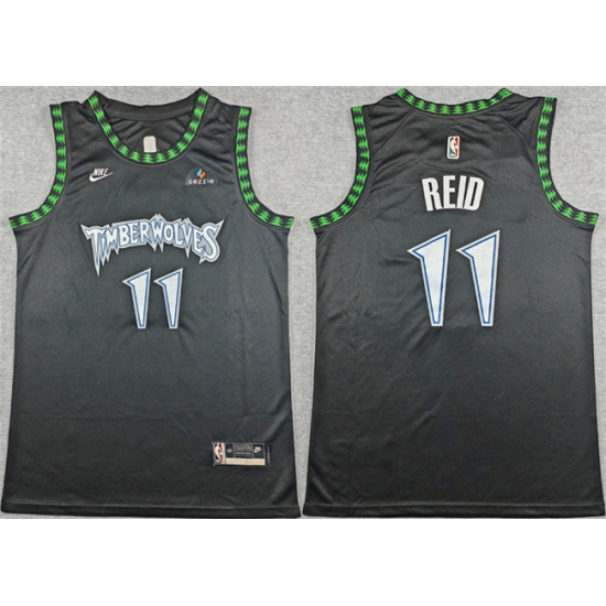 Men's Minnesota Timberwolves #11 Naz Reid Black 2025-26 Classic Edition Stitched jersey - Ujersey