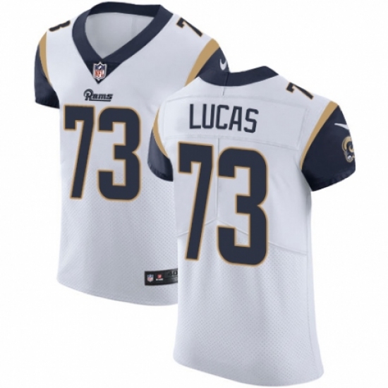Men's Nike Los Angeles Rams #73 Cornelius Lucas White Vapor Untouchable Elite Player NFL Jersey - Ujersey