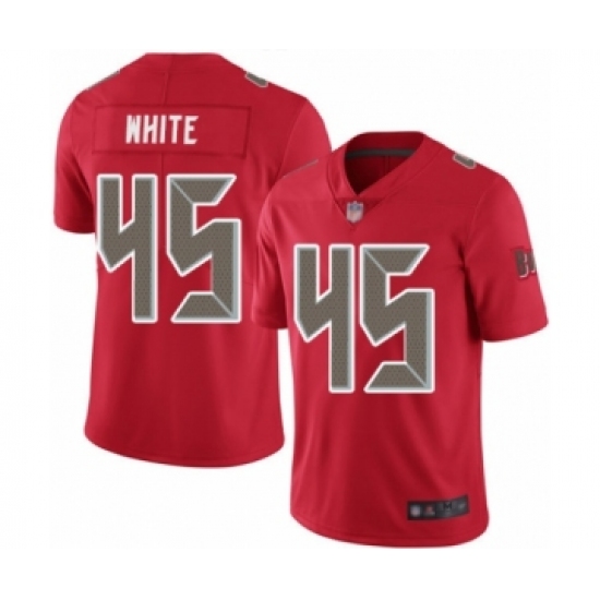 Youth Tampa Bay Buccaneers #45 Devin White Limited Red Rush Vapor Untouchable Football Jersey - Ujersey