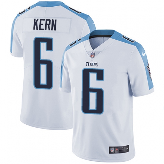 Youth Nike Tennessee Titans #6 Brett Kern Elite White NFL Jersey - Ujersey