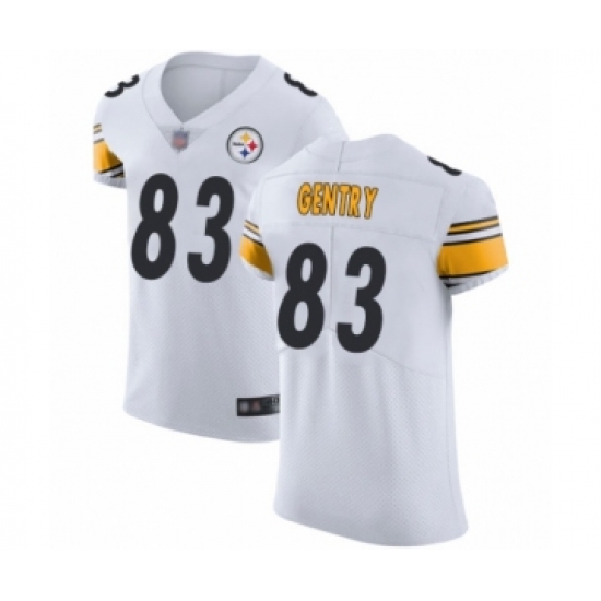 Men's Pittsburgh Steelers #83 Zach Gentry White Vapor Untouchable Elite Player Football Jersey - Ujersey