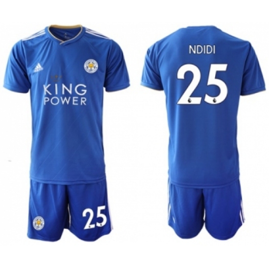 Leicester City #25 Ndidi Home Soccer Club Jersey