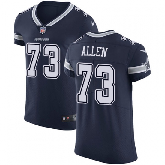 Men's Nike Dallas Cowboys #73 Larry Allen Navy Blue Team Color Vapor Untouchable Elite Player NFL Jersey - Ujersey
