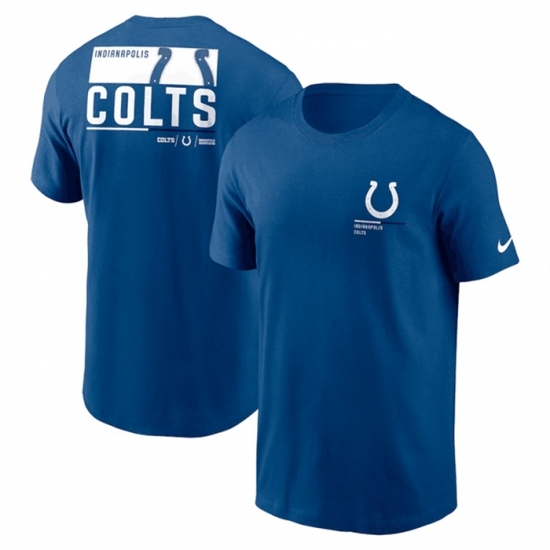 Men's Indianapolis Colts Blue Team Incline T Shirt - Ujersey