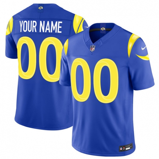 Men's Los Angeles Rams Active Player Custom Royal 2026 F.U.S.E. Vapor Limited Football Stitched Jersey - Ujersey