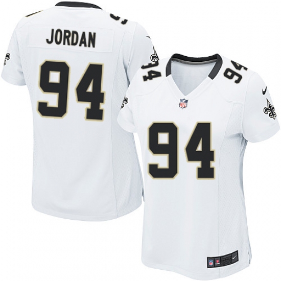 Women's Nike New Orleans Saints #94 Cameron Jordan Game White NFL Jersey - Ujersey