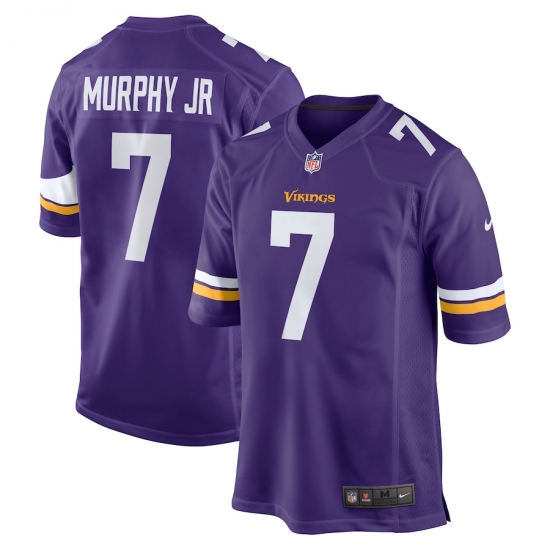 Men's Minnesota Vikings #7 Byron Murphy Jr. Nike Purple NFL Game Jersey - Ujersey