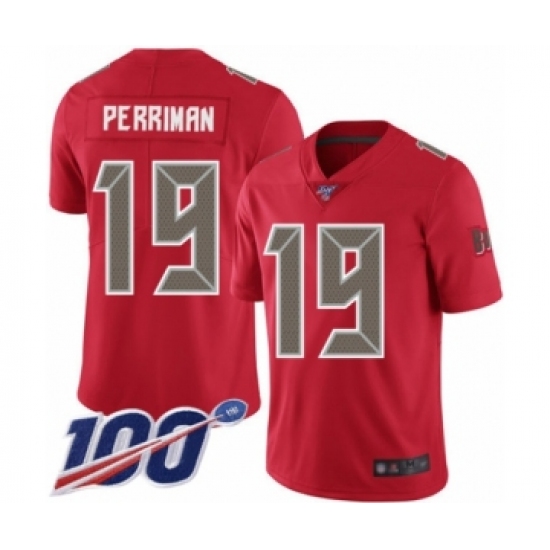 Youth Tampa Bay Buccaneers #19 Breshad Perriman Limited Red Rush Vapor Untouchable 100th Season Football Jersey - Ujersey