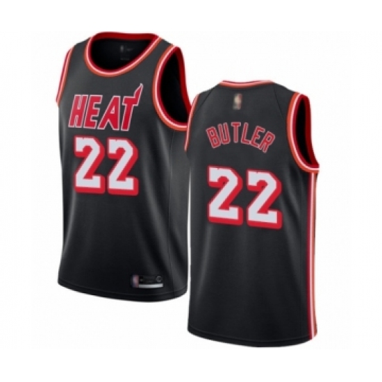 Youth Miami Heat #22 Jimmy Butler Authentic Black Fashion Hardwood Classics Basketball Jersey - Ujersey
