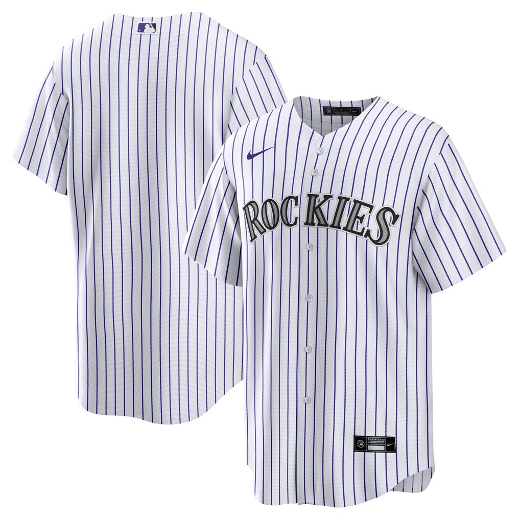 Men's Colorado Rockies Nike White Home Big & Tall Replica Jersey - Ujersey