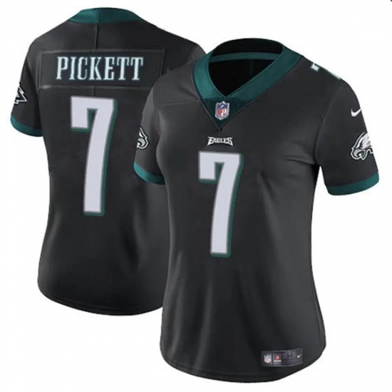 Women's Philadelphia Eagles #7 Kenny Pickett Black Vapor Untouchable Limited Football Stitched Jersey(Run Small) - Ujersey