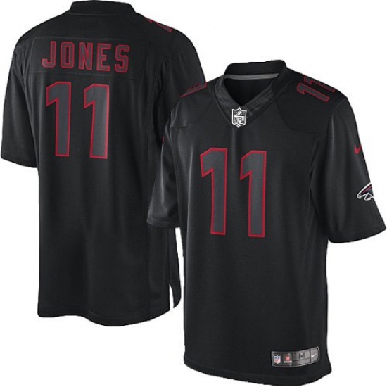 Men's Nike Atlanta Falcons #11 Julio Jones Limited Black Impact NFL Jersey - Ujersey