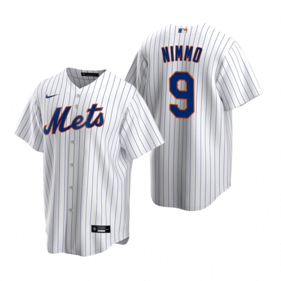 Men's Nike New York Mets #9 Brandon Nimmo White 2020 Home Stitched Baseball Jersey - Ujersey