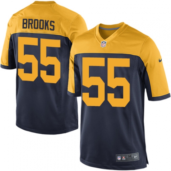 Men's Nike Green Bay Packers #55 Ahmad Brooks Game Navy Blue Alternate NFL Jersey - Ujersey