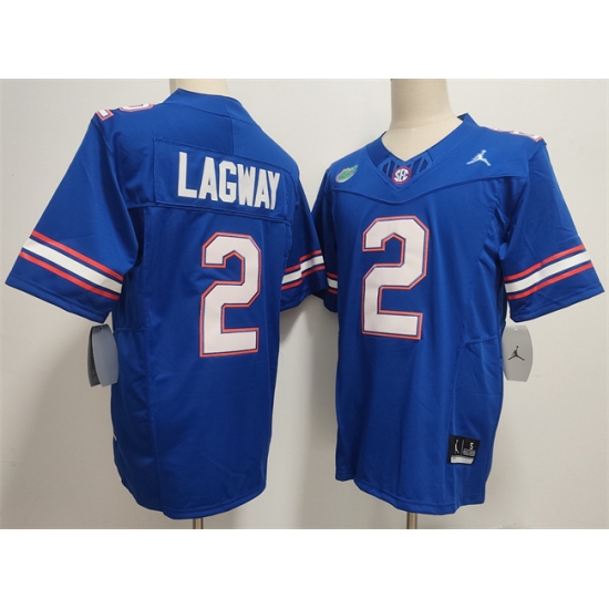 Men's Florida Gators #2 DJ Lagway Royal F.U.S.E. Stitched Jersey