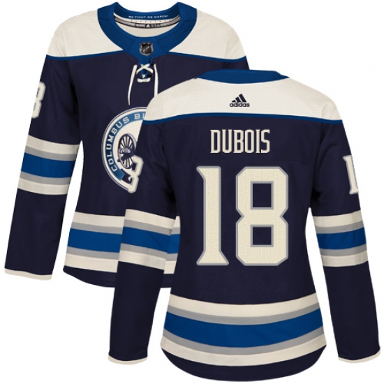 Women's Adidas Columbus Blue Jackets #18 Pierre-Luc Dubois Authentic Navy Blue Alternate NHL Jersey - Ujersey