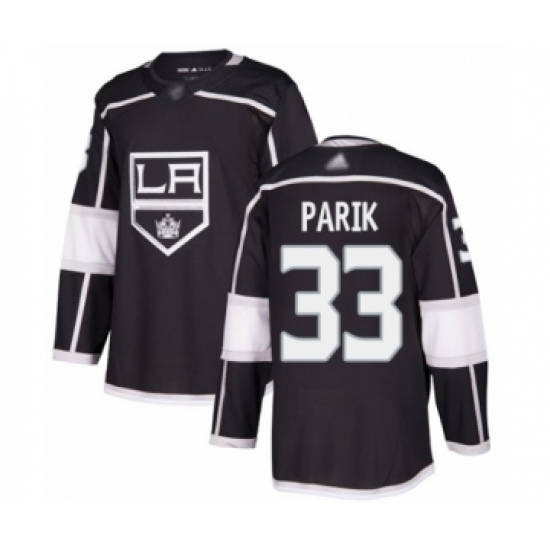 Men's Los Angeles Kings #33 Lukas Parik Authentic Black Home Hockey Jersey - Ujersey
