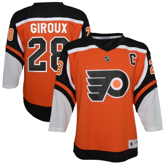 Youth Philadelphia Flyers #28 Claude Giroux Orange 2020-21 Special Edition Replica Player Jersey - Ujersey