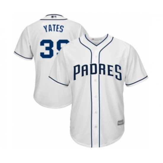 Youth San Diego Padres #39 Kirby Yates Authentic White Home Cool Base Baseball Jersey - Ujersey