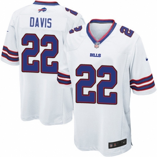 Men's Nike Buffalo Bills #22 Vontae Davis Game White NFL Jersey - Ujersey