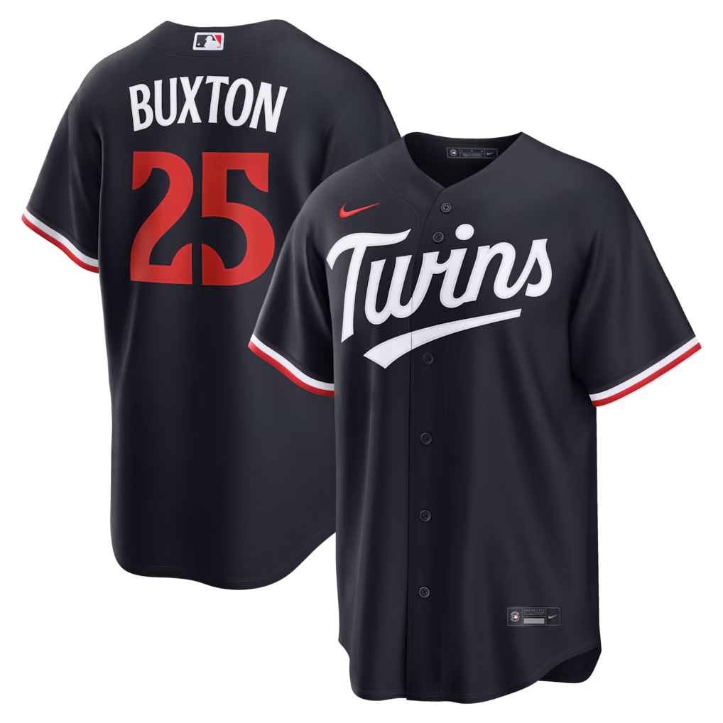 Men's Minnesota Twins Byron Buxton Nike Navy Alternate Replica Jersey - Ujersey