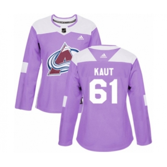 Women's Adidas Colorado Avalanche #75 Justus Annunen Authentic Green Salute to Service NHL Jersey - Ujersey