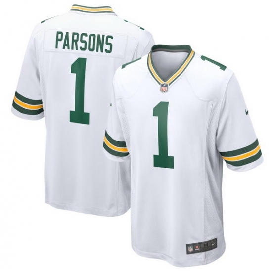 Women's Green Bay Packers Micah Parsons #1 White Nike F U S E Stitched NFL Jersey - Ujersey