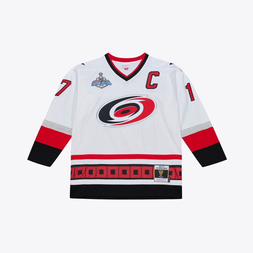 Men's Carolina Hurricanes Rod Brind'Amour Mitchell & Ness White 2005/06 Power Play Jersey