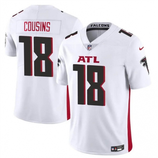 Men's Atlanta Falcons #18 Kirk Cousins White Vapor Untouchable Limited Football Stitched Jersey - Ujersey
