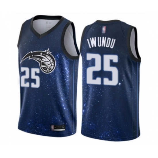 Youth Orlando Magic #25 Wes Iwundu Swingman Blue Basketball Jersey - City Edition - Ujersey