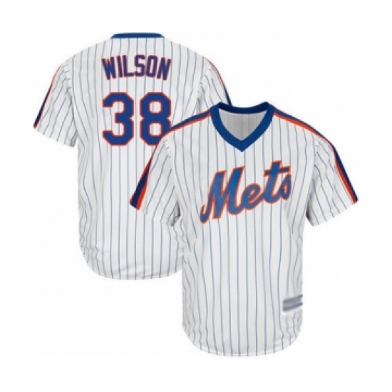 Youth New York Mets #38 Justin Wilson Authentic White Alternate Cool Base Baseball Player Jersey - Ujersey