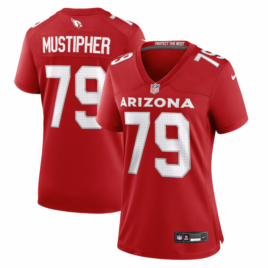 Women's Arizona Cardinals PJ Mustipher Nike Cardinal Team Game Jersey - Ujersey