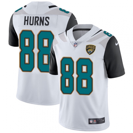 Men's Nike Jacksonville Jaguars #88 Allen Hurns White Vapor Untouchable Limited Player NFL Jersey - Ujersey