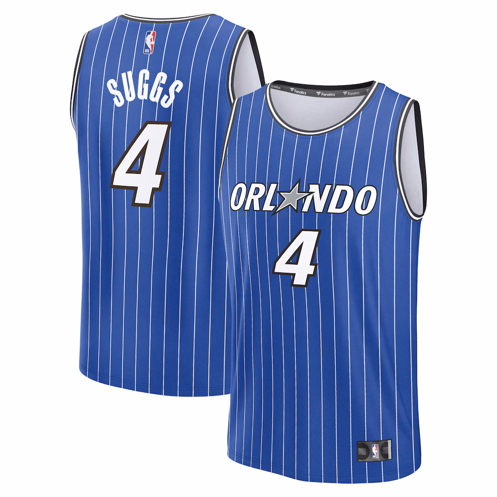 Men's Orlando Magic Jalen Suggs Fanatics Blue Fast Break Jersey - Icon Edition - Ujersey Shop