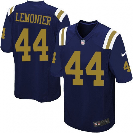 Youth Nike New York Jets #44 Corey Lemonier Elite Navy Blue Alternate NFL Jersey - Ujersey
