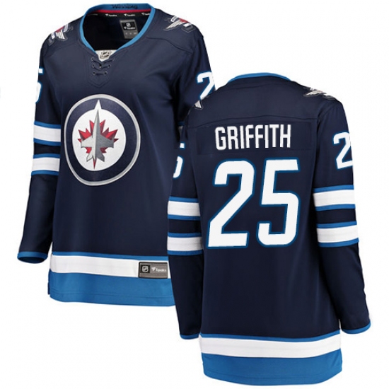 Women's Winnipeg Jets #25 Seth Griffith Fanatics Branded Navy Blue Home Breakaway NHL Jersey - Ujersey