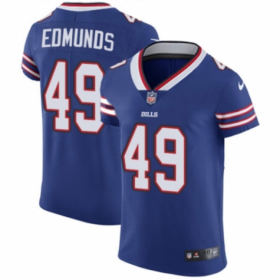 Men's Nike Buffalo Bills #49 Tremaine Edmunds Royal Blue Team Color Vapor Untouchable Elite Player NFL Jersey - Ujersey