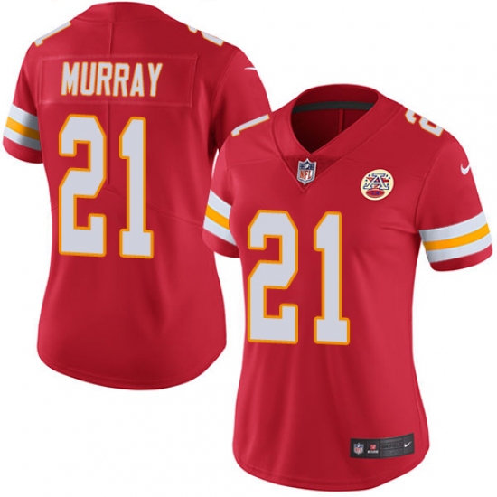 Women's Nike Kansas City Chiefs #21 Eric Murray Red Team Color Vapor Untouchable Limited Player NFL Jersey - Ujersey
