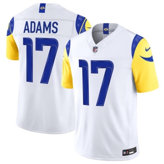 Men's Los Angeles Rams #17 Davante Adams White 2026 F.U.S.E. Vapor Limited Football Stitched Jersey - Ujersey