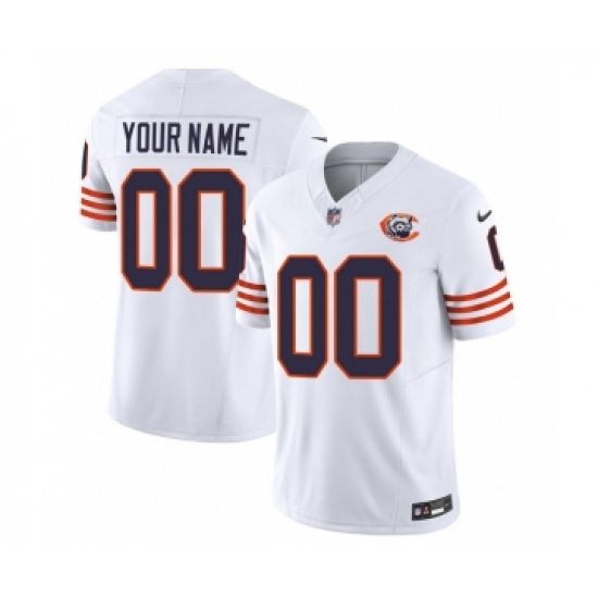 Men's Chicago Bears Active Player Custom 2023 F.U.S.E. White Throwback Limited Football Stitched Jersey - Ujersey