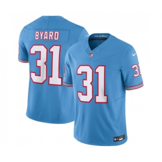 Men's Nike Tennessee Titans #31 Kevin Byard Light Blue 2023 F.U.S.E. Vapor Limited Throwback Stitched Football Jersey - Ujersey