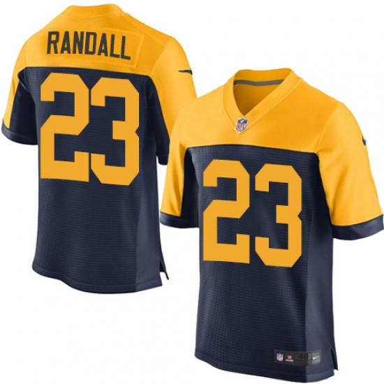 Men's Nike Green Bay Packers #23 Damarious Randall Elite Navy Blue Alternate NFL Jersey - Ujersey
