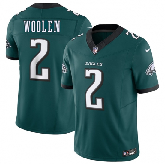 Men's Philadelphia Eagles #2 Tariq Woolen Green 2026 F.U.S.E. Vapor Untouchable Limited Stitched Football Jersey - Ujersey