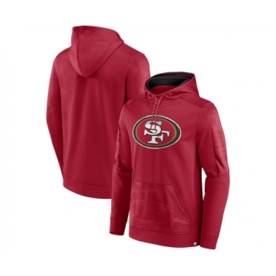 Men's San Francisco 49ers Red On The Ball Pullover Hoodie - Ujersey