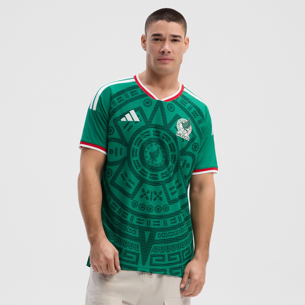 Men's Mexico National Team adidas Green 2026 Home On-Field Authentic Jersey - Ujersey